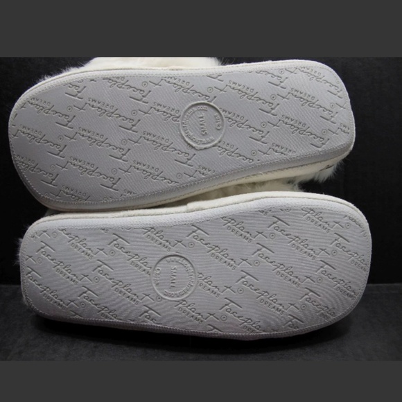 NEW Girls Small 5/6 Fluffy House Shoe Flip Flops - Picture 7 of 8